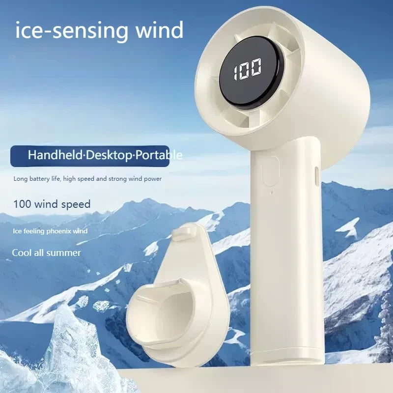 Portable Mini Handheld Fan with Semiconductor Refrigeration