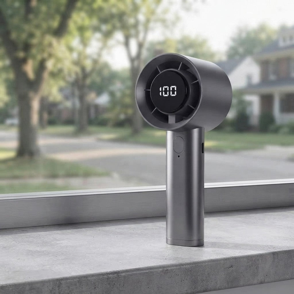 Portable Mini Handheld Fan with Semiconductor Refrigeration