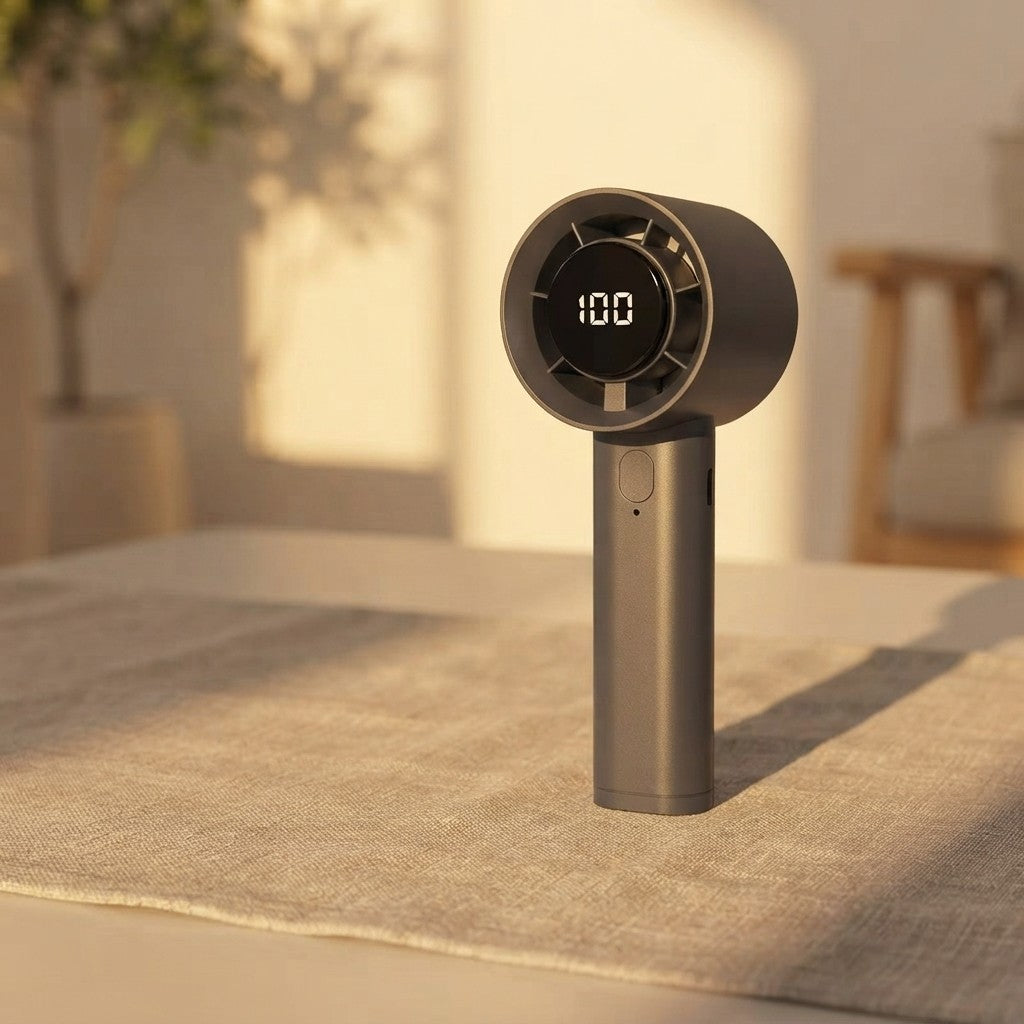Portable Mini Handheld Fan with Semiconductor Refrigeration
